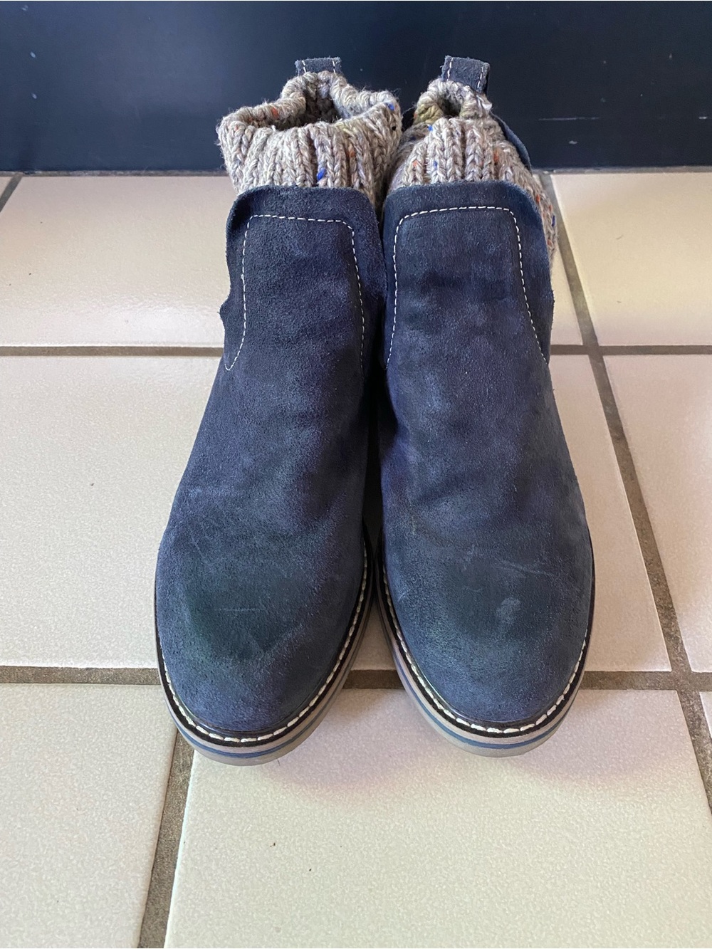 Comfortiva Rawnie Indigo Blue ankle boot womans size 8